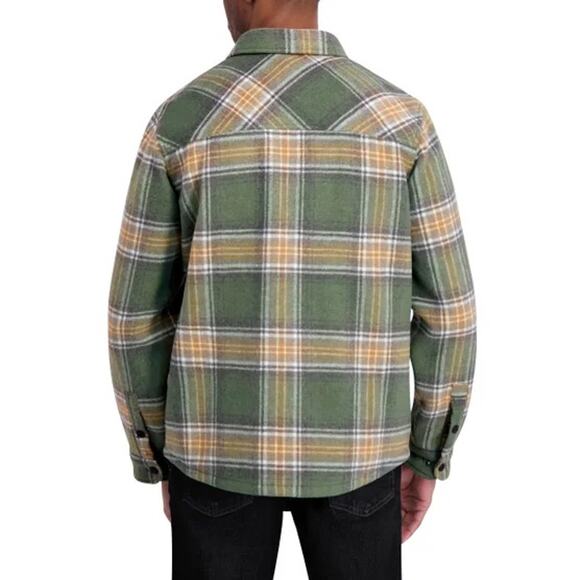 XL NEW Dakine Shirt Jacket Shacket Chore Barn Snap Plaid Flannel Fleece - Picture 11 of 12
